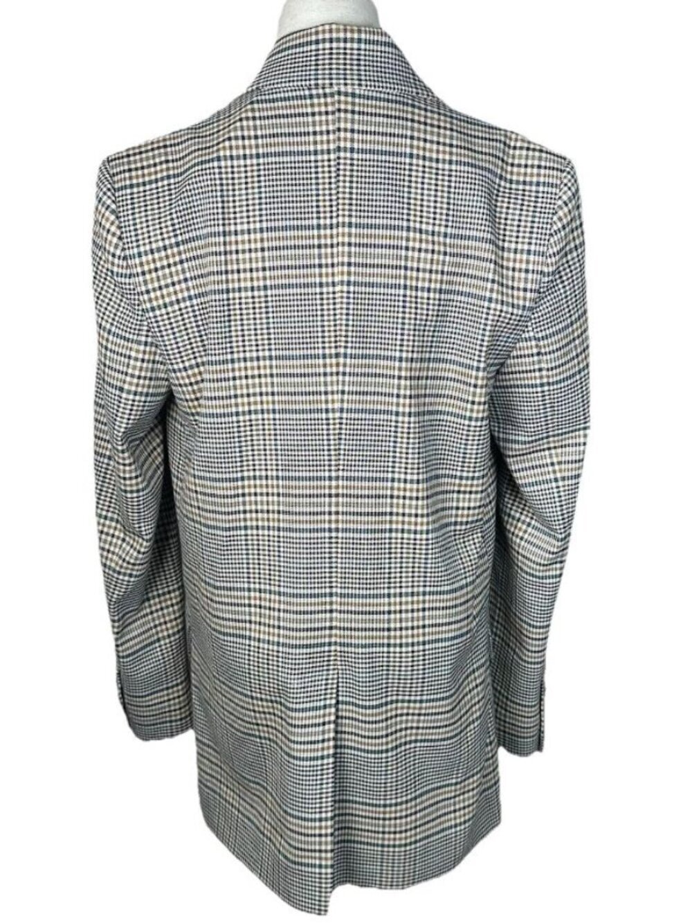 Free People Small Ashby Houndstooth Blazer Jacket Plaid Double Breast Oversized - Picture 2 of 14